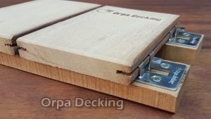 iroko wood clip fastener